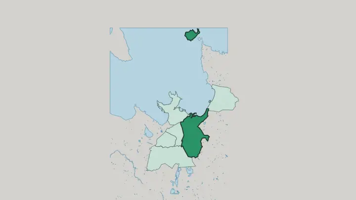 Map of Kesklinn in Tallinn