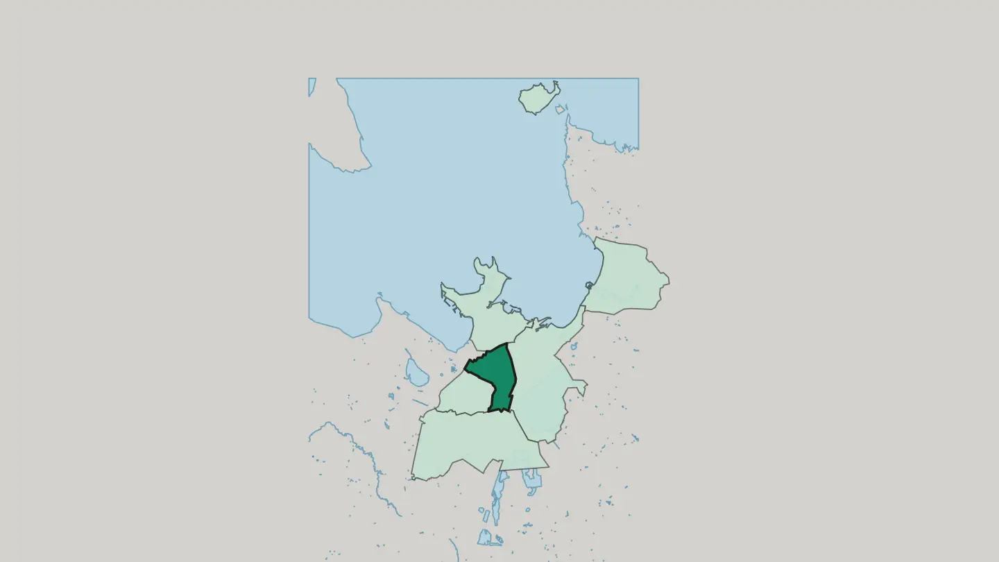 Map of Kristiine in Tallinn