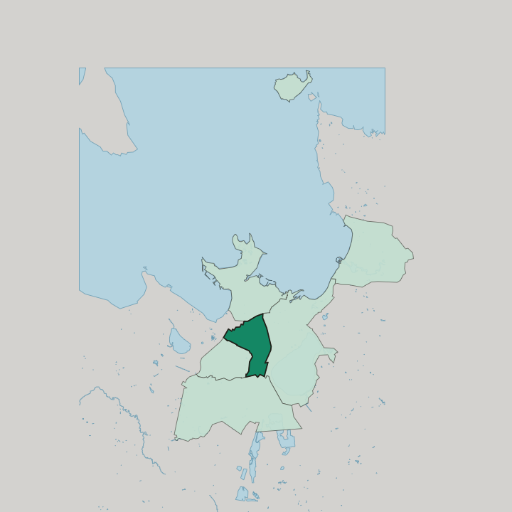 Map showing Kristiine — In Tallinn