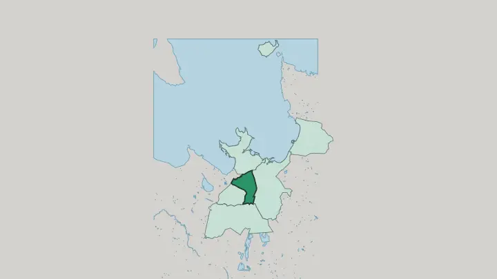 Map of Kristiine in Tallinn