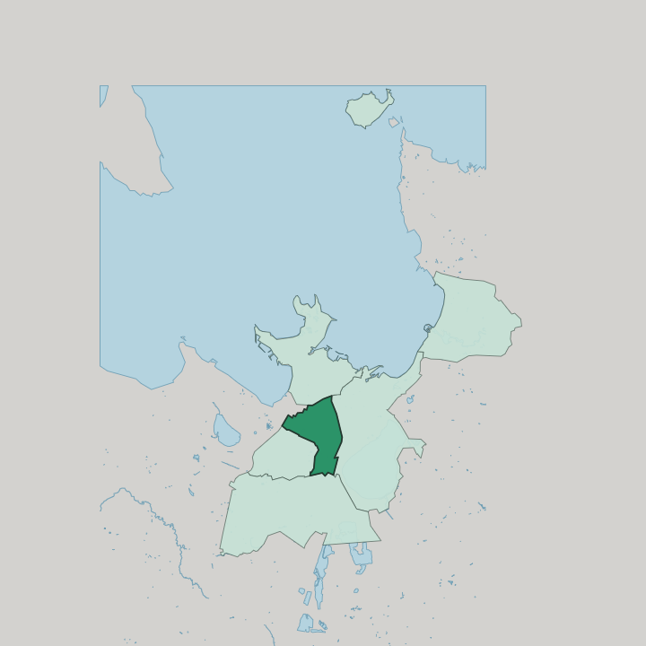 Map showing Kristiine — In Tallinn