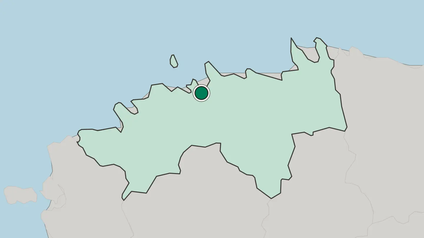 Map of Tallinn in Estonia