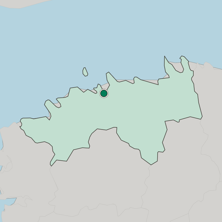 Map showing Kristiine — In Harjumaa