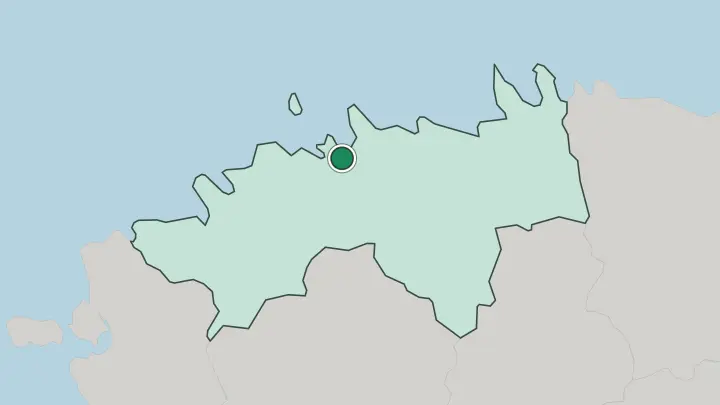 Map of Tallinn in Estonia