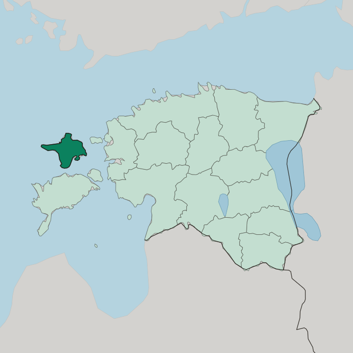Map showing Hiiumaa — In Estonia