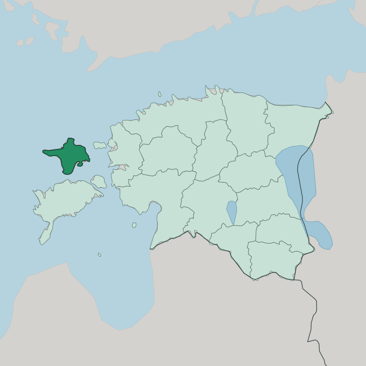Map showing Hiiumaa — In Estonia