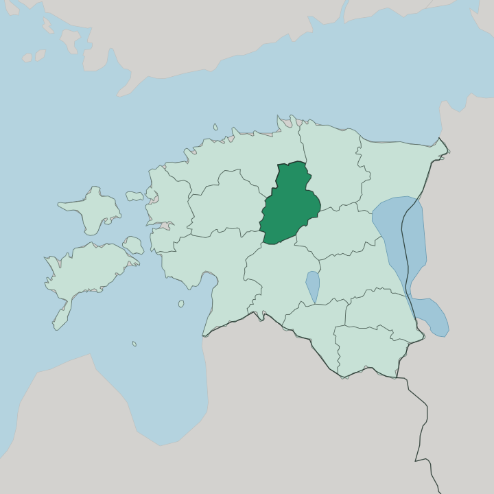 Map showing Järvamaa — In Estonia