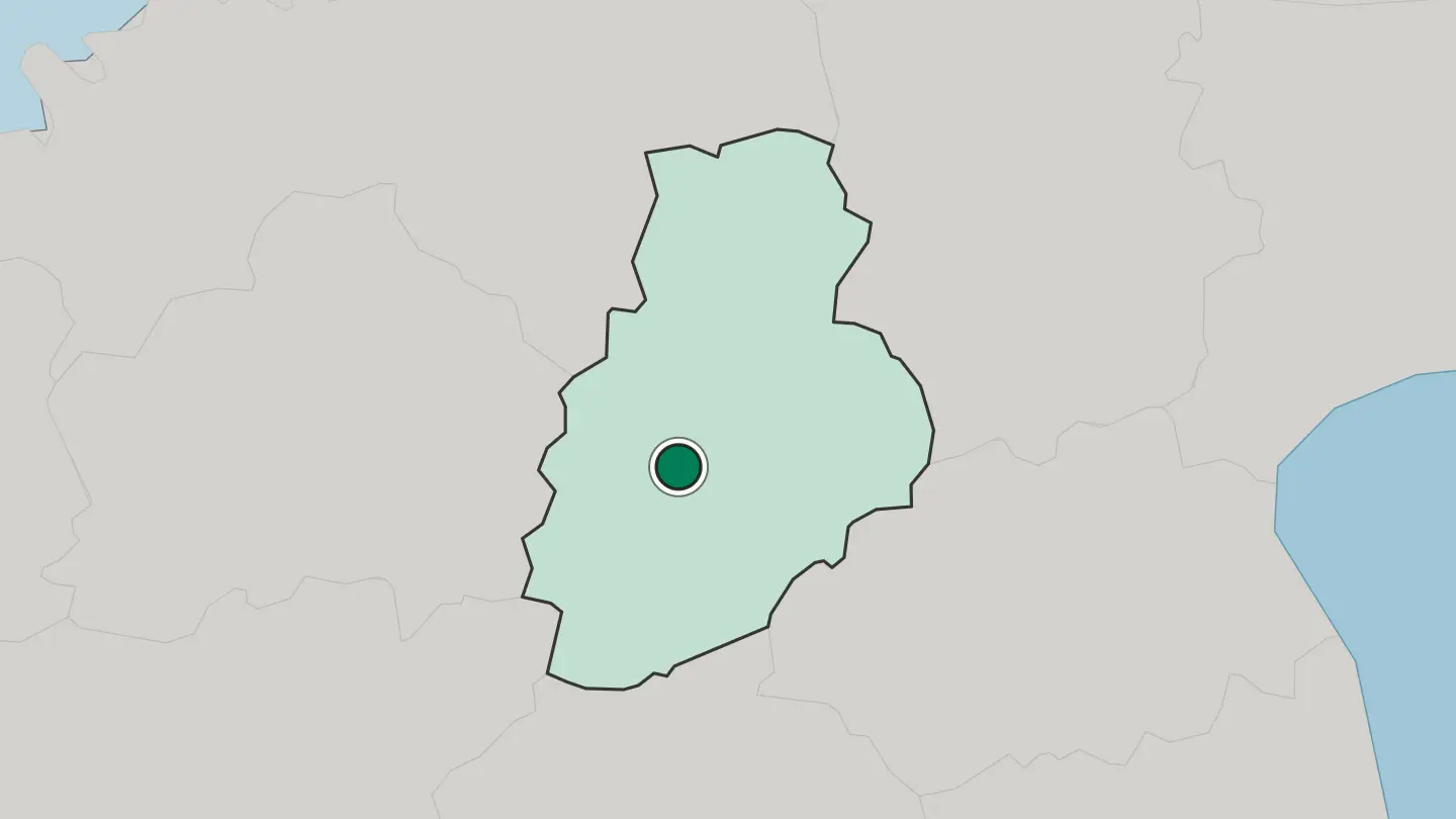 Map of Paide in Estonia