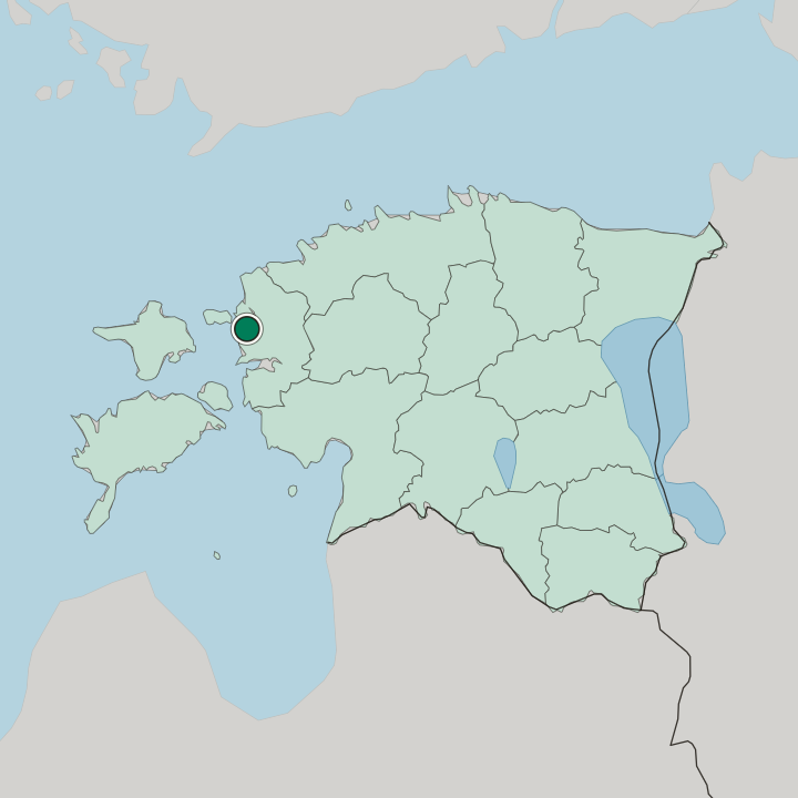 Map showing Haapsalu — In Estonia