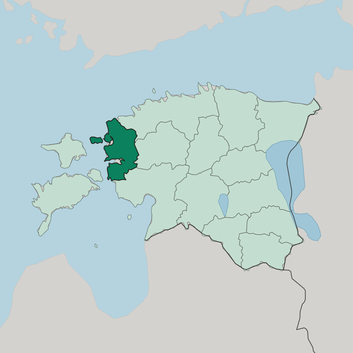 Map showing Läänemaa — In Estonia