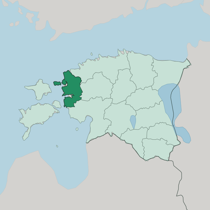 Map showing Läänemaa — In Estonia