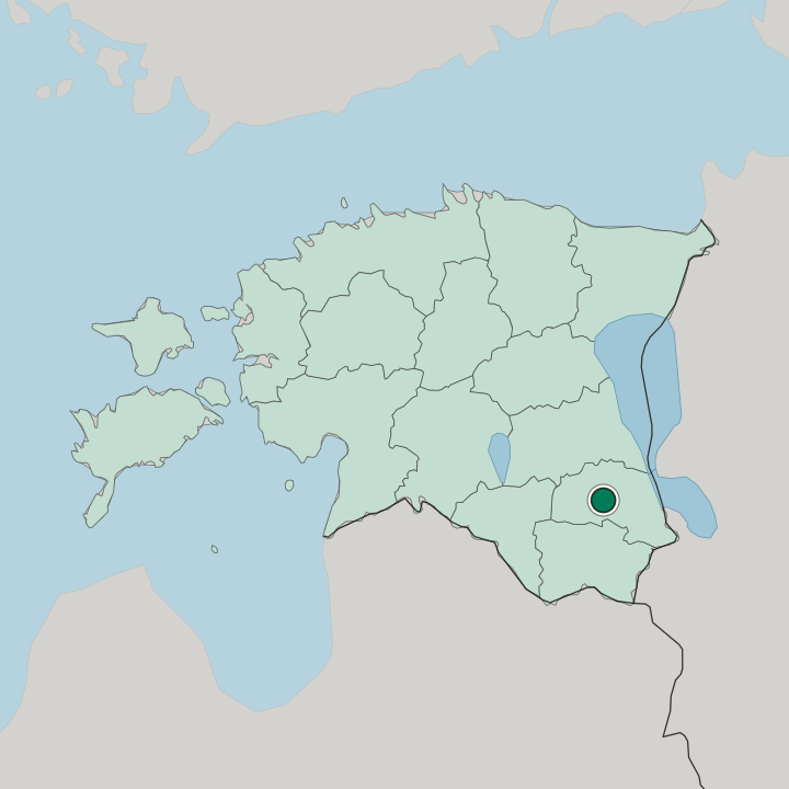 Map showing Põlva — In Estonia