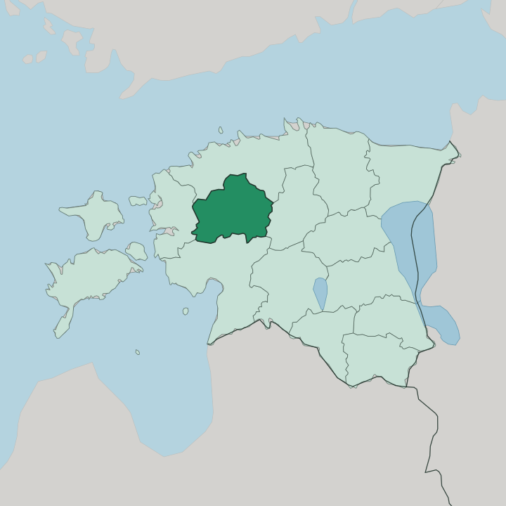Map showing Raplamaa — In Estonia