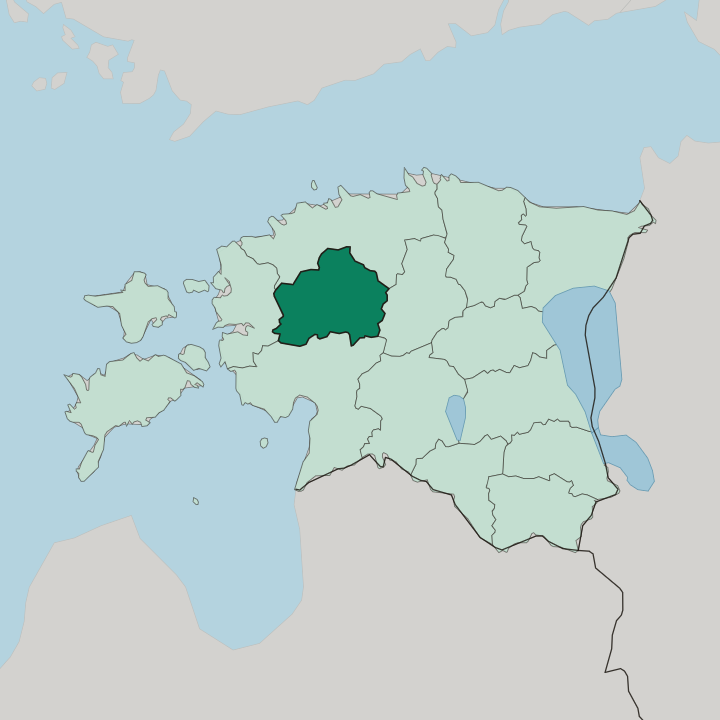 Map showing Raplamaa — In Estonia