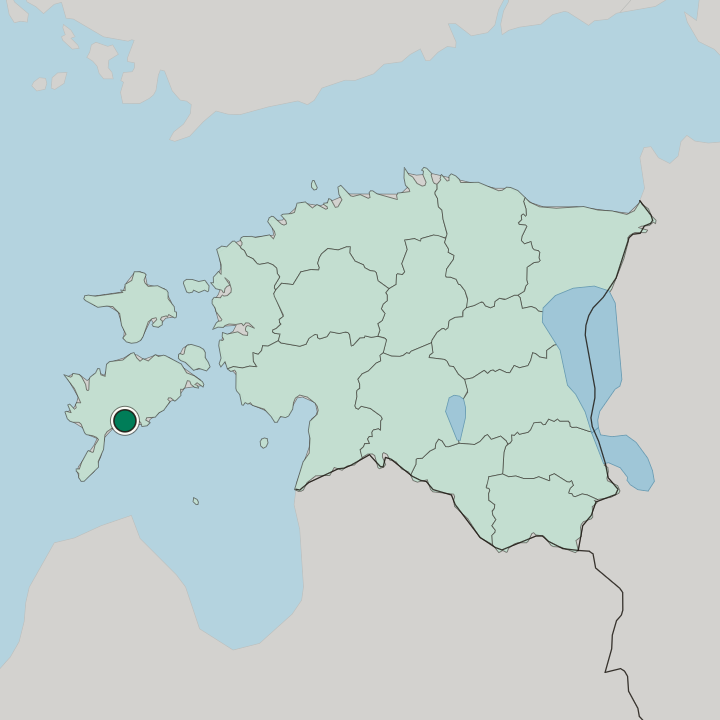 Map showing Kuressaare — In Estonia