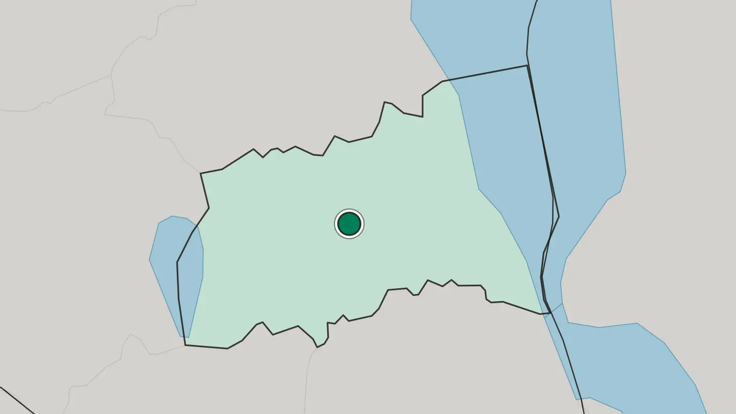 Map of Tartu in Estonia