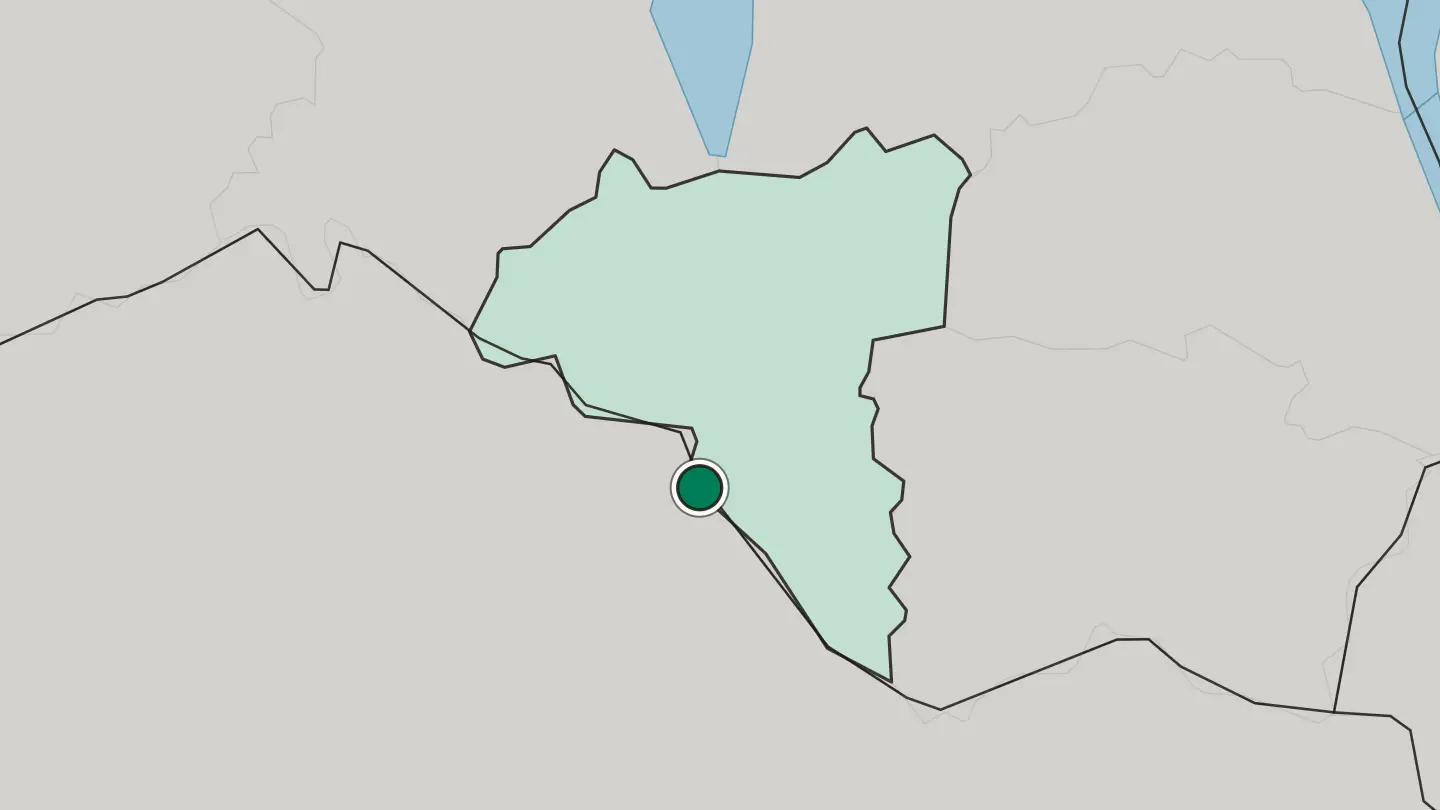 Map of Valga in Estonia
