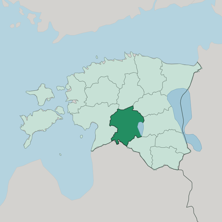 Map showing Viljandimaa — In Estonia