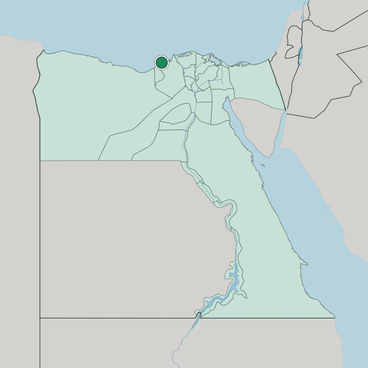 Map showing Mahatet El Raml — In Egypt