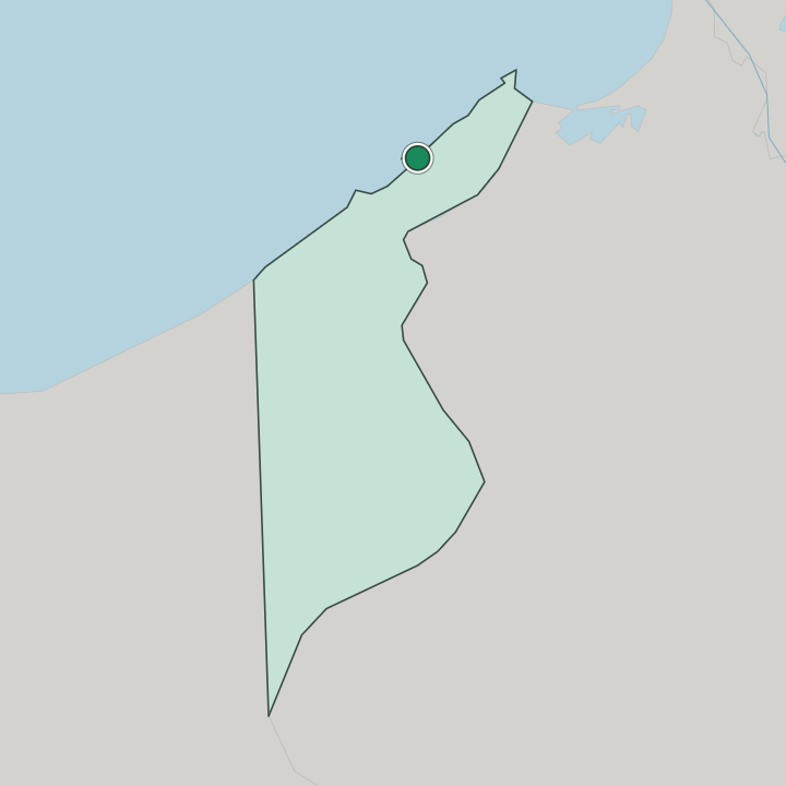 Map showing Mahatet El Raml — In Alexandria