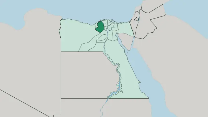 Map of Beheira Governorate in Egypt