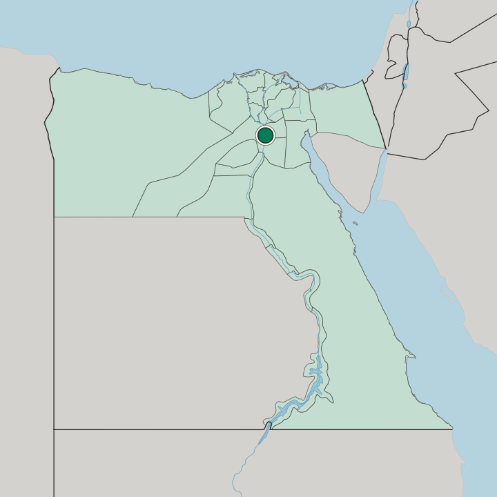 Map showing Ḩalwān — In Egypt
