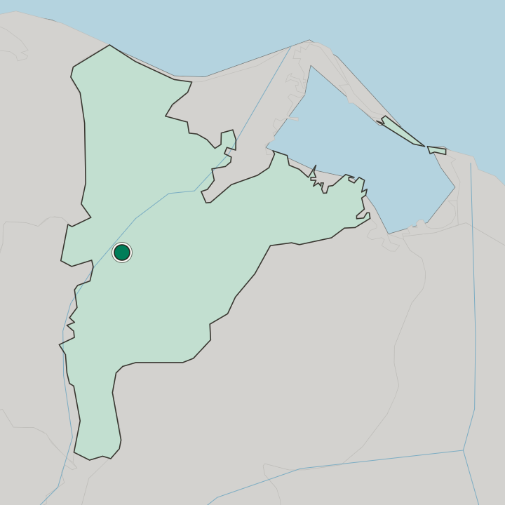 Map showing Al Mansurah — In Muḩāfaz̧at ad Daqahlīyah