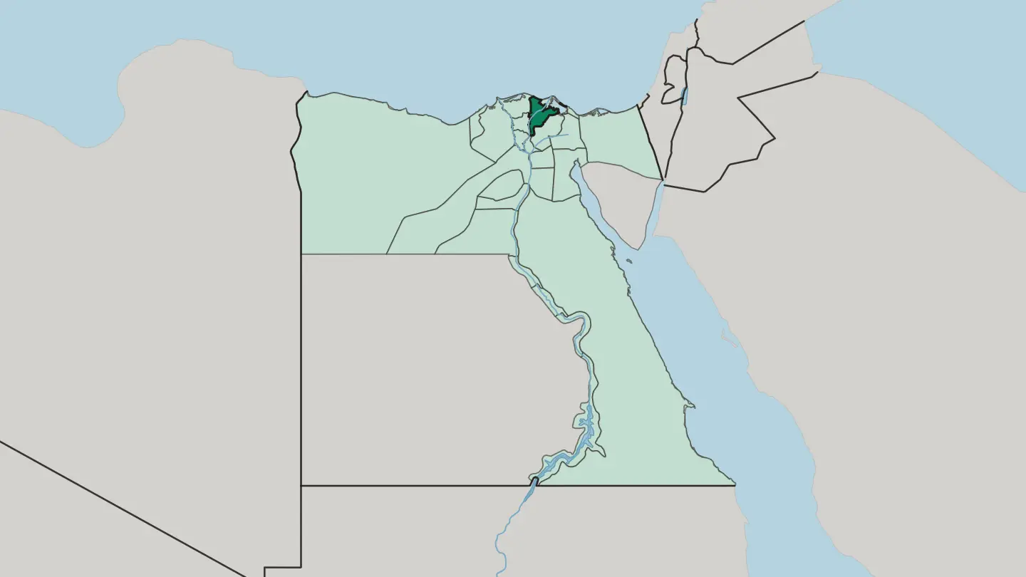 Map of Muḩāfaz̧at ad Daqahlīyah in Egypt