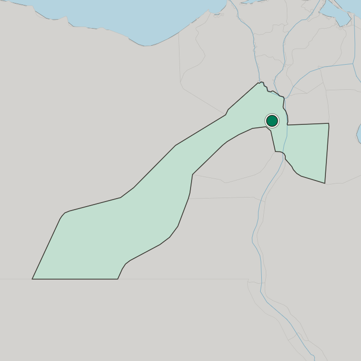 Map showing 6th of October City — In Muḩāfaz̧at al Jīzah