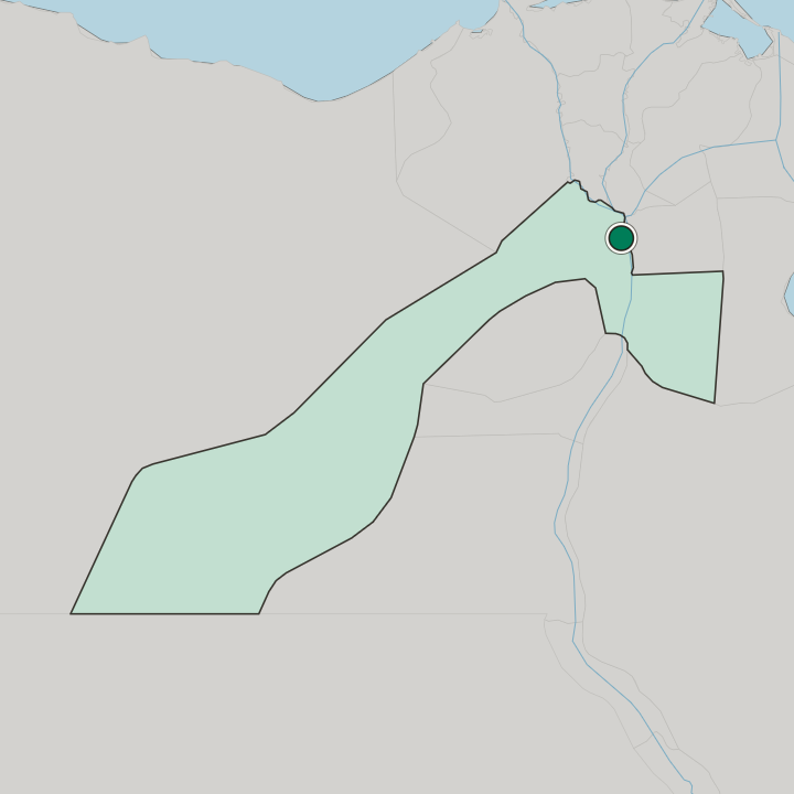 Map showing Ad Duqqī — In Muḩāfaz̧at al Jīzah