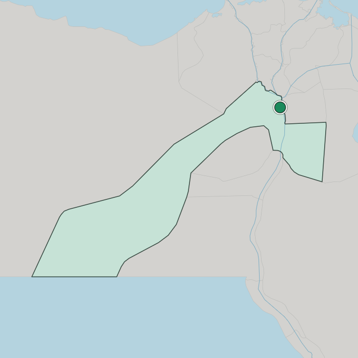 Map showing Giza — In Muḩāfaz̧at al Jīzah