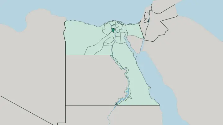 Map of Muḩāfaz̧at al Minūfīyah in Egypt