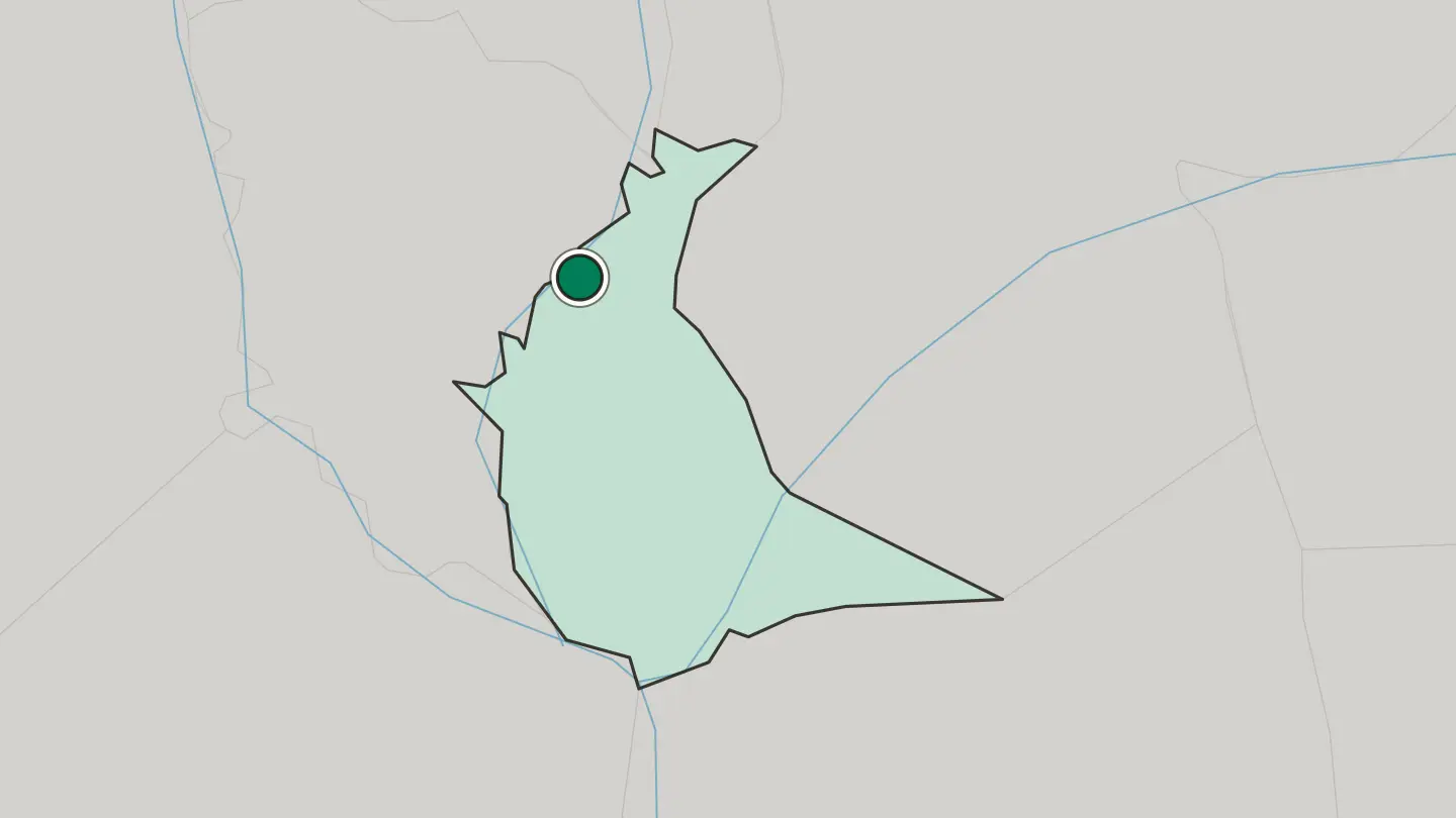 Map of Banhā in Egypt