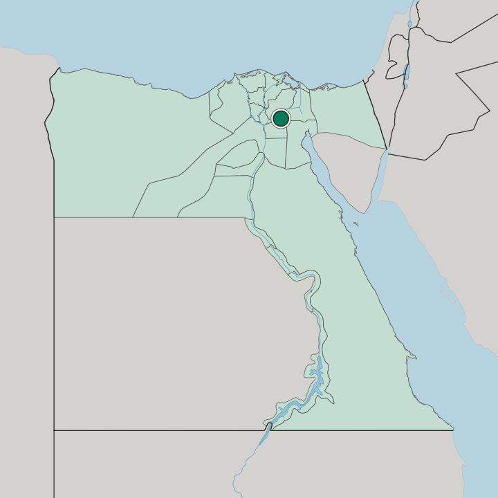 Map showing Al ‘Āshir min Ramaḑān — In Egypt