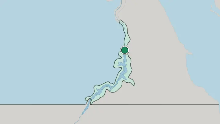Map of Aswān in Egypt