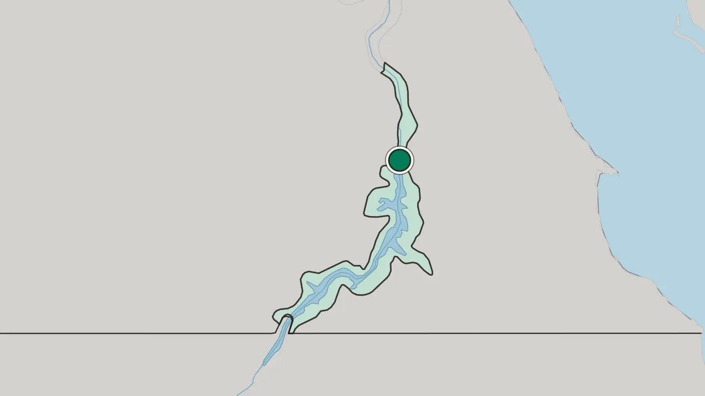 Map of Aswān in Egypt