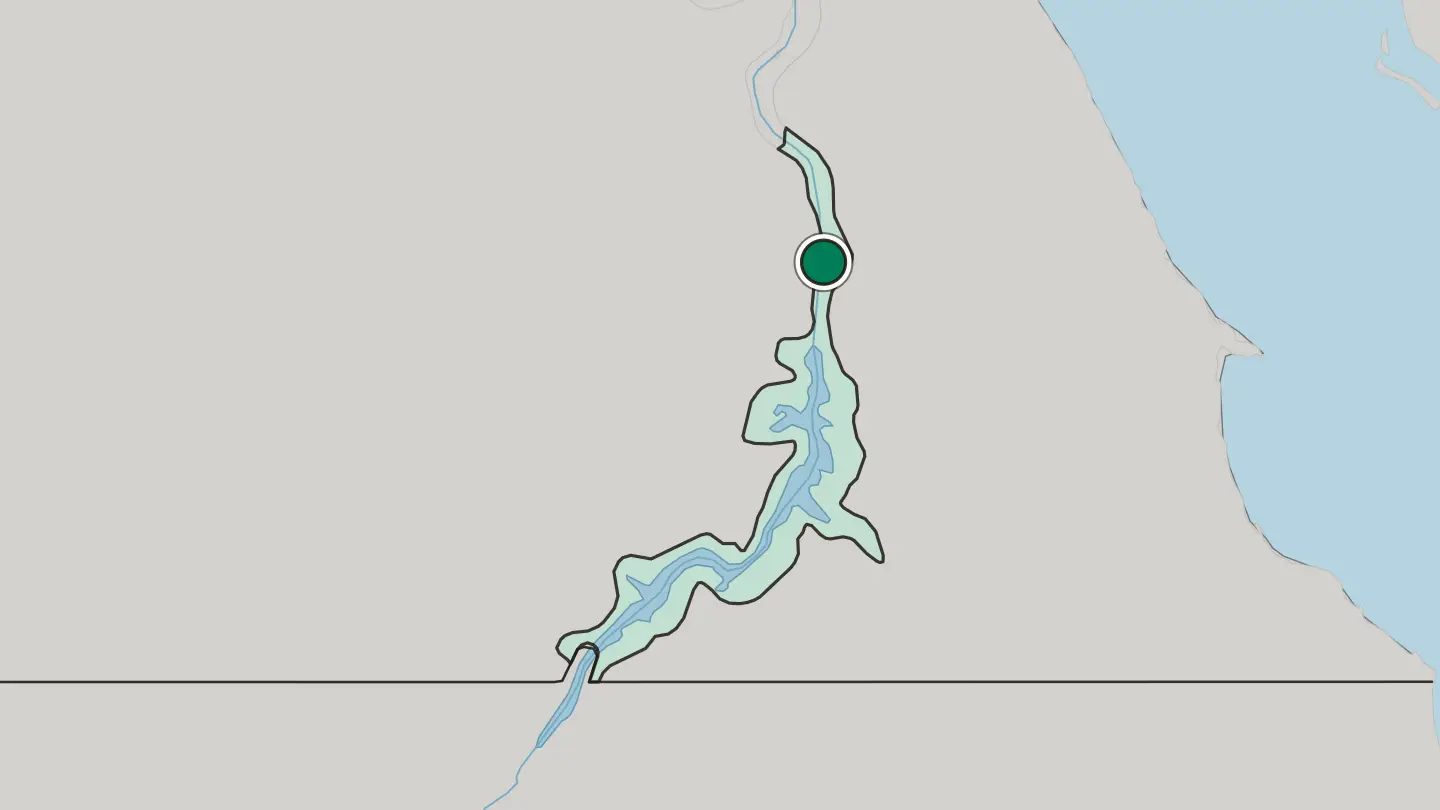 Map of Kom Ombo in Egypt