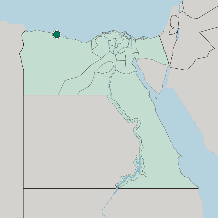 Map showing Marsá Maţrūḩ — In Egypt