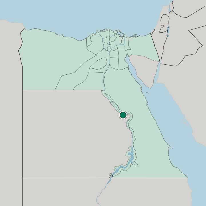 Map showing Nag Hammâdi — In Egypt