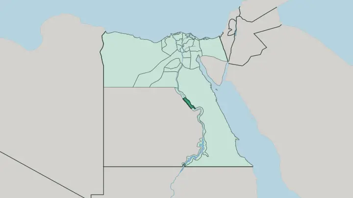 Map of Muḩāfaz̧at Sūhāj in Egypt