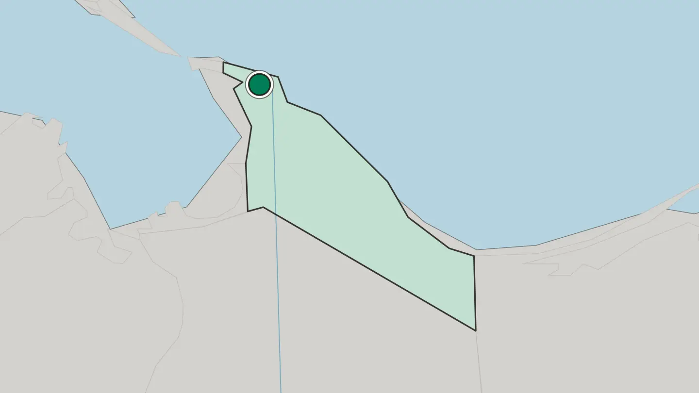 Map of Port Said in Egypt