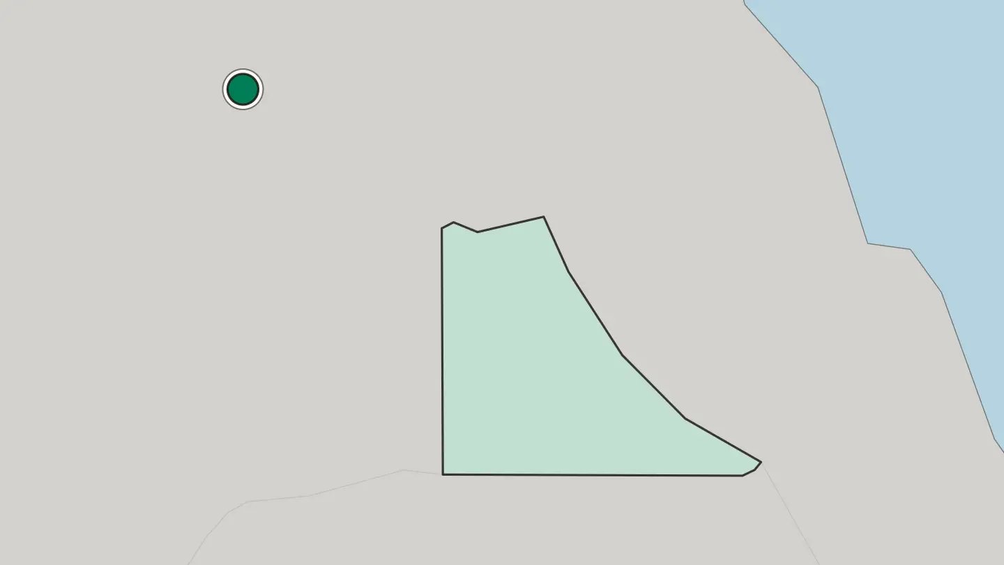 Map of Keren in Eritrea