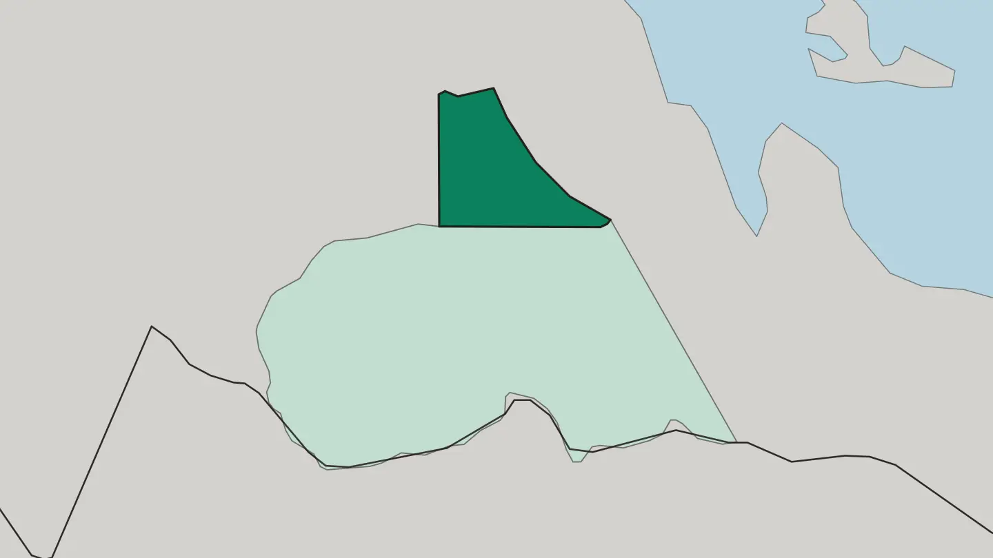 Map of Anseba Region in Eritrea