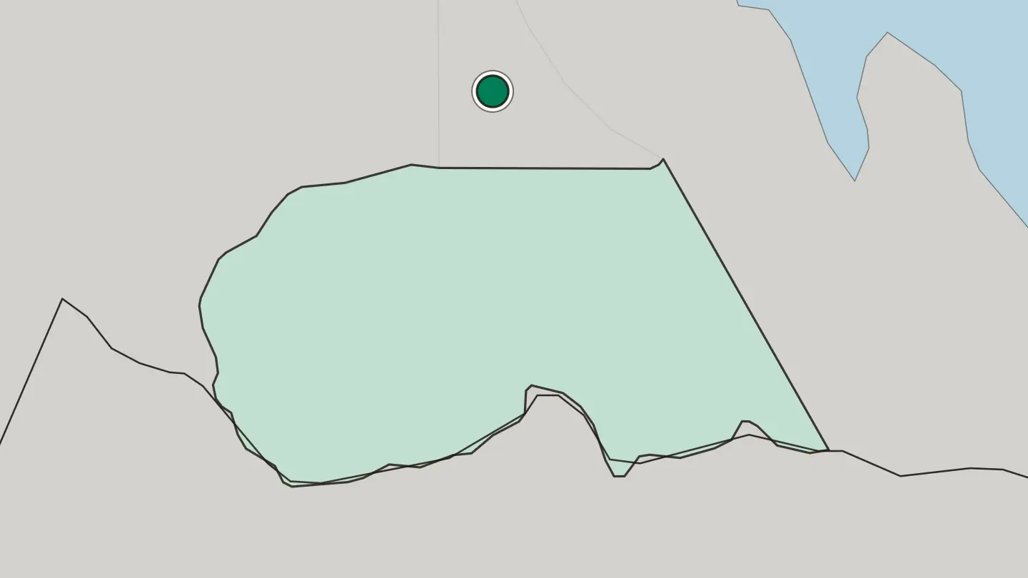 Map of Asmara in Eritrea