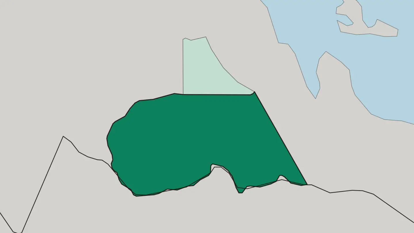 Map of Maekel Region in Eritrea