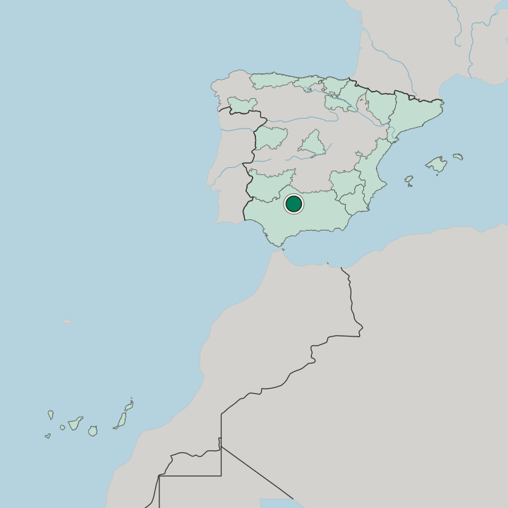 Map showing Las Margaritas — In Spain