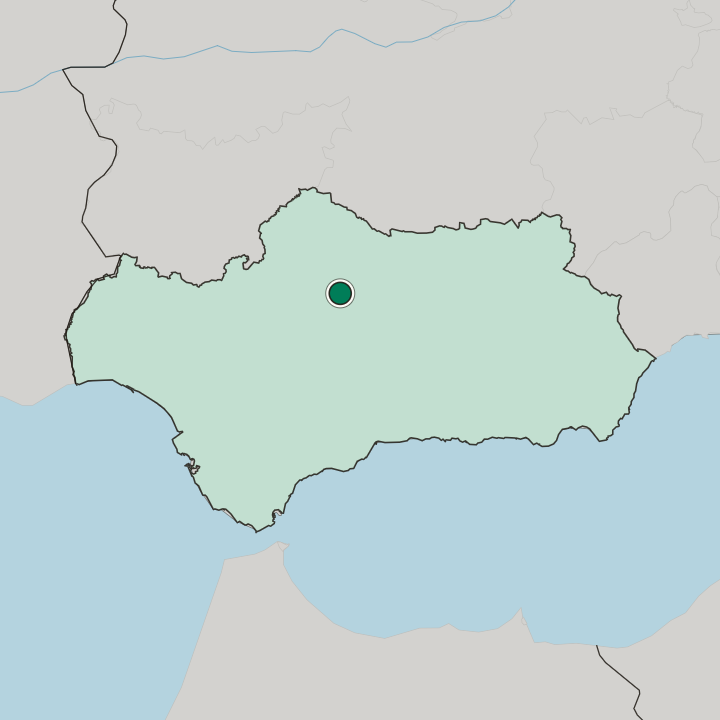 Map showing Las Margaritas — In Andalusia