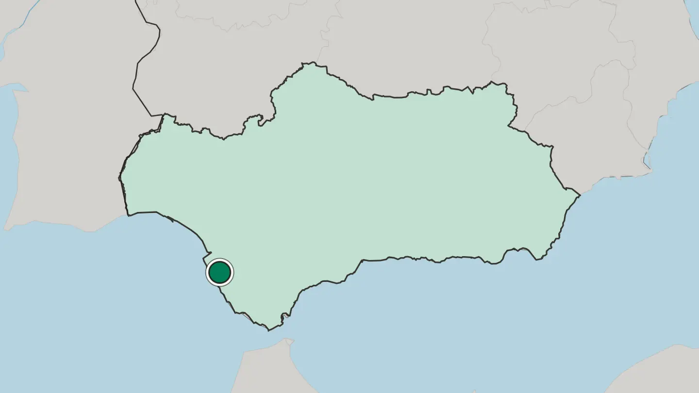 Map of El Puerto de Santa María in Spain