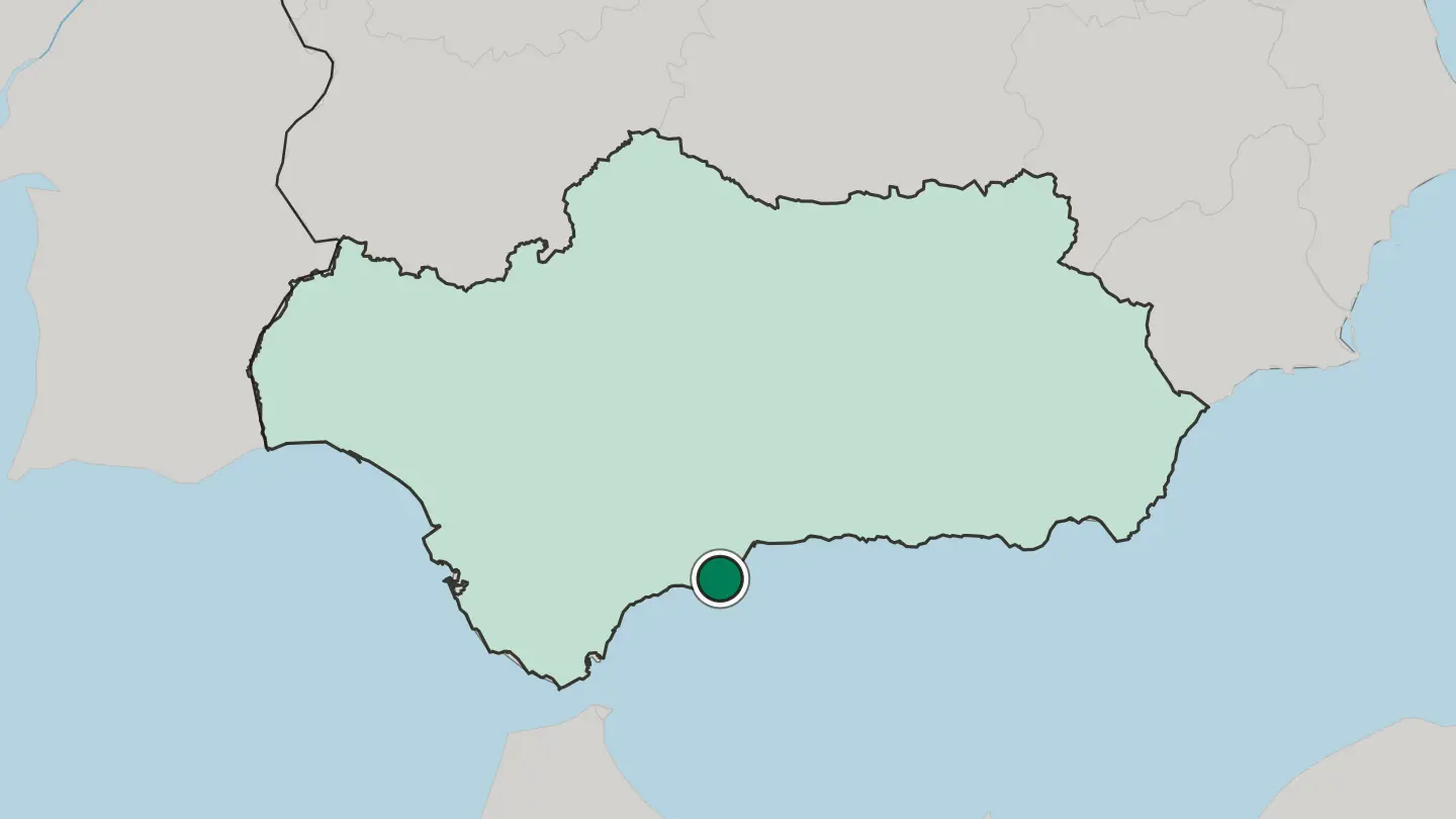 Map of Fuengirola in Spain