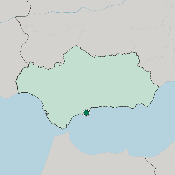 Map showing Fuengirola — In Andalusia